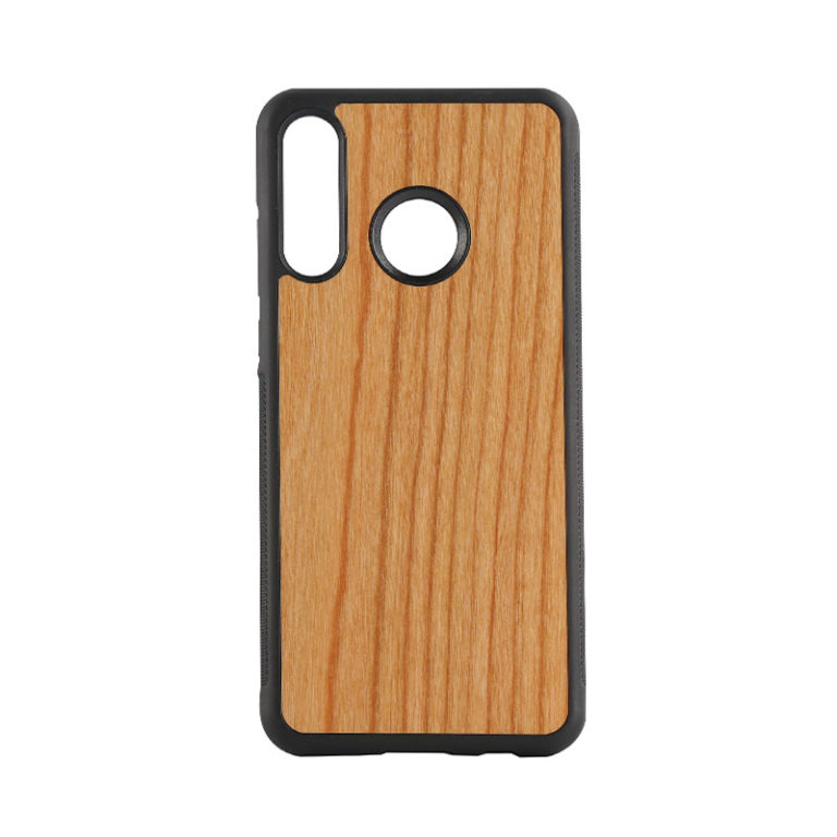 Kwmobile Handyhülle Für Huawei P30 Lite – Holz-Case Mit TPU-Rahmen, Design „Indische Sonne“, Dunkelbraun